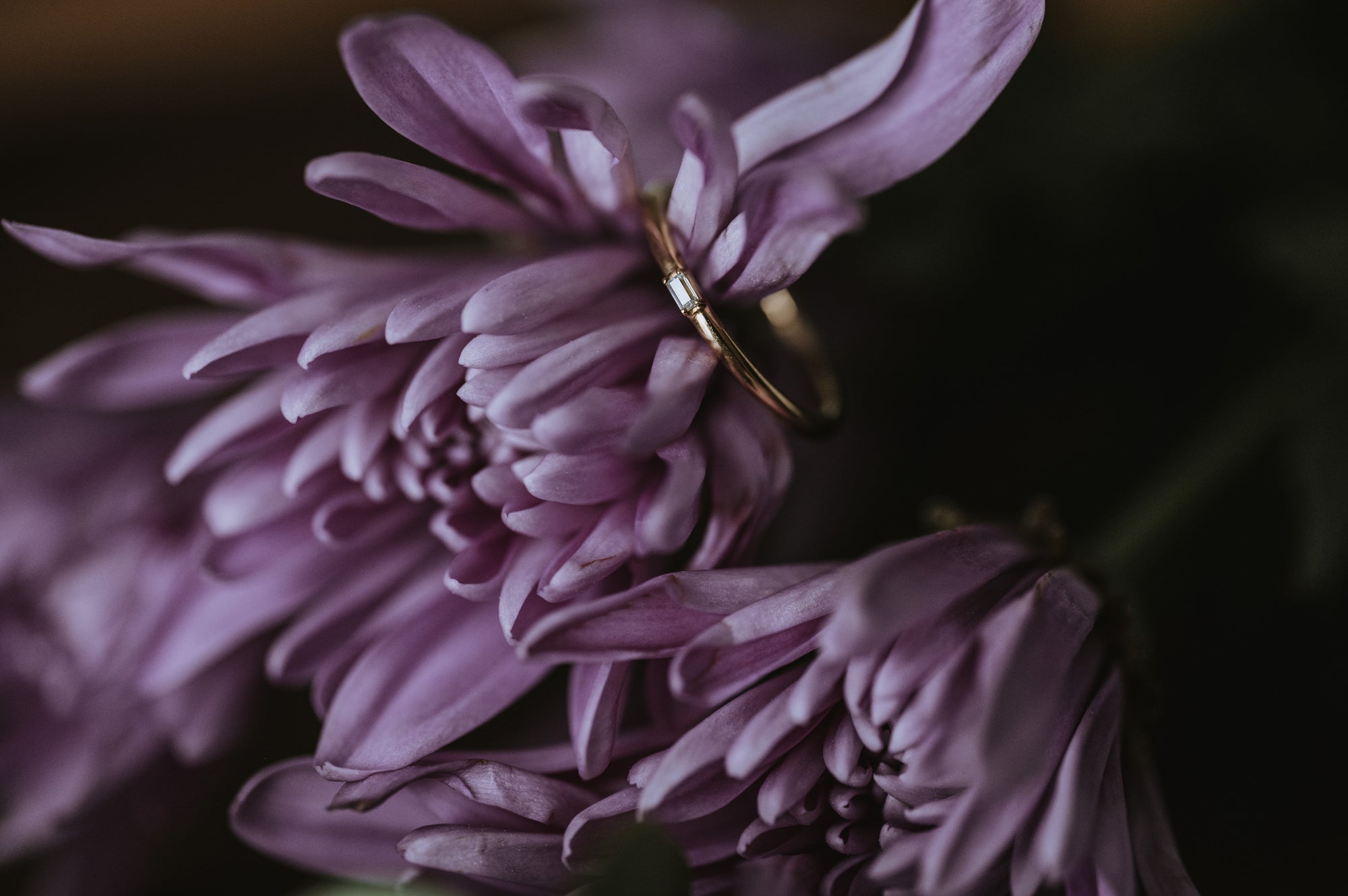 Thin Single Baguette Moissanite Band
