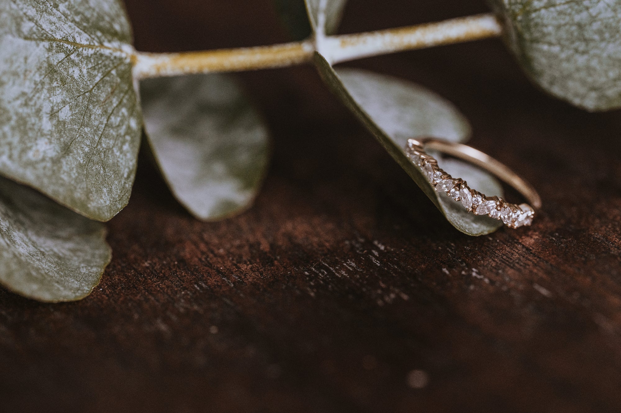 Willow Wisp | Alternating Round and Marquise Moissanite Band