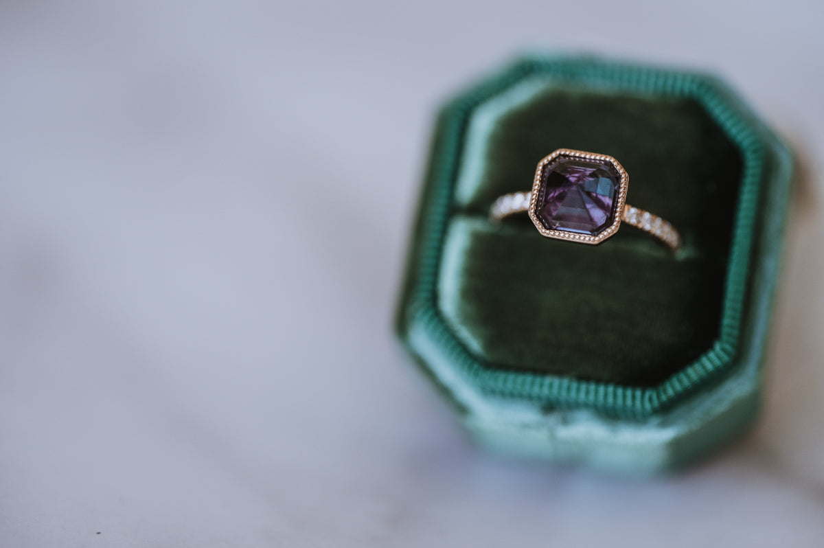 The Tibesti | Inverted Asscher Cut Alexandrite Ring