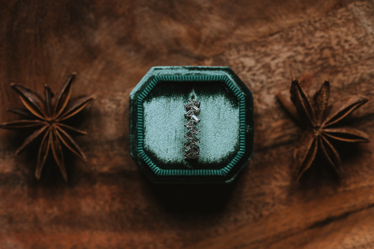 The Cerrado | Alternating Moissanite Baguette Band