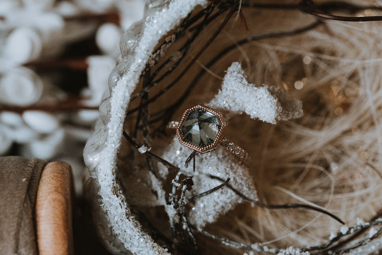 The Tibesti | Inverted Asscher Cut Moissanite Ring