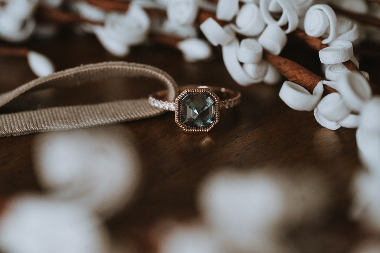 The Tibesti | Inverted Asscher Cut Moissanite Ring