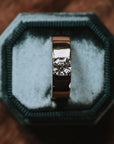 The Hara Ring | Asscher Cut Moissanite Cigar Band
