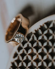 The Hara Ring | Asscher Cut Moissanite Cigar Band