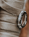 The Helheim | 4.5 mm Half Baguette Moissanite Band