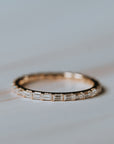 Moissanite Baguette Band