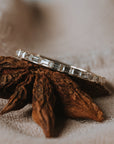 Moissanite Baguette Band