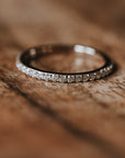 The Eternity Band | Clear Pave Moissanite