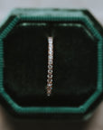 The Eternity Band | Clear Pave Moissanite