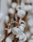 The Heilong | Moissanite Sunburst Stacking Band