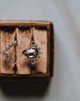 The Heilong | Moissanite Sunburst Stacking Band